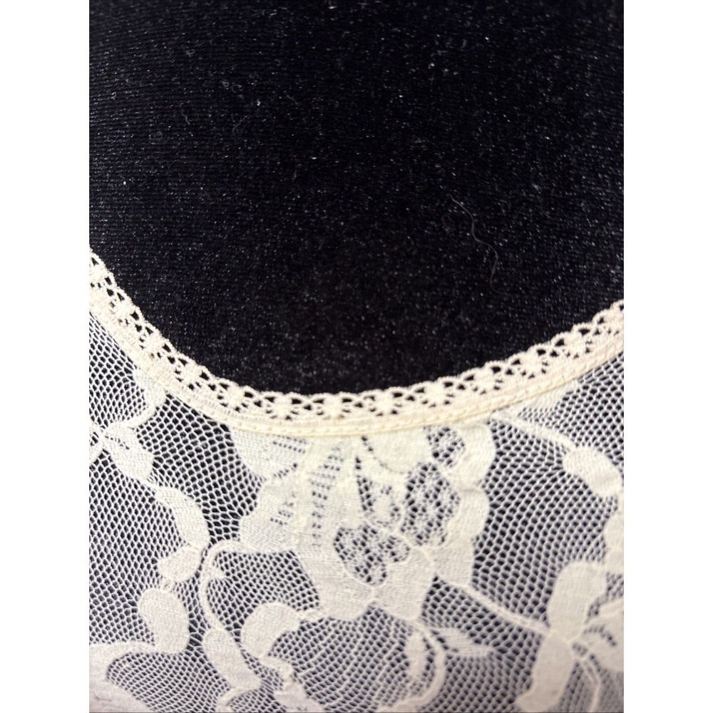 Vintage 70s Victoria's Secret Ivory Lace Camisole Union Made ILGWU USA Small - Picture 3 of 9